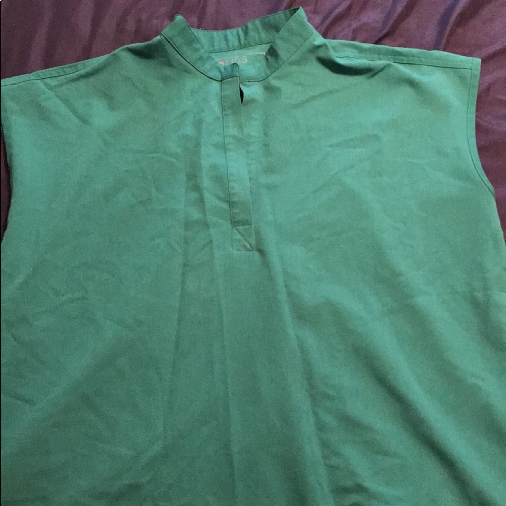 Figs Hunter Green Top